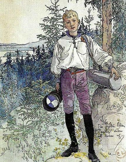 lllustration till ansnittet till en gosse, Carl Larsson